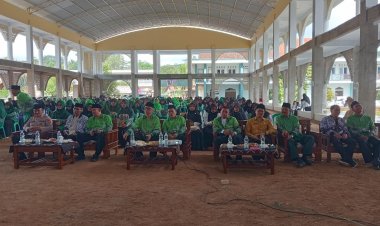 Perkuat Sinergitas, Polsek Rajadesa Hadiri Acara Halal Bi Halal Keluarga Besar PGMI