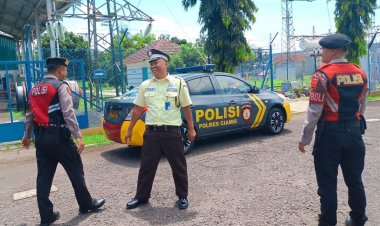 Peran Aktif Polri Perkuat Pengamanan Objek Vital, Patroli Dialogis Sat Samapta Sambangi Kantor PLN