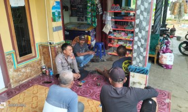 Perkuat Sinergitas, Polsek Lakbok Polres Ciamis Koorkom ke Warga Sukamaju Kutawaringin