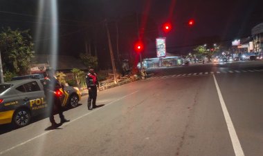 Patroli Biru Sat Samapta Polres Ciamis di Jalur Rawan, Upaya Cegah Kejahatan dan Balap Liar